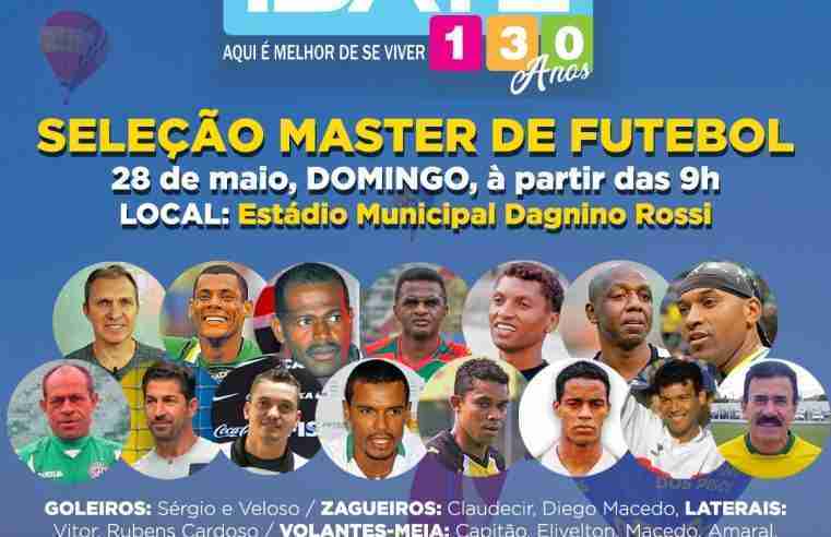 Ibaté recebe Seleção Master de Futebol na reinauguração do Estádio Municipal