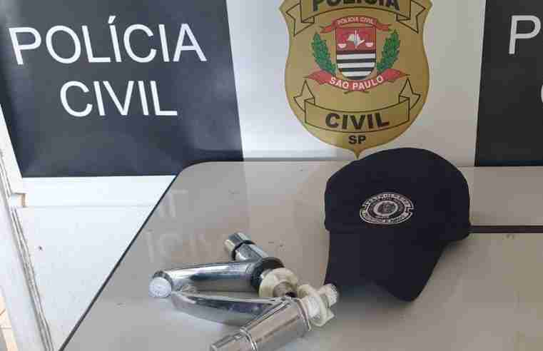 Ladrão furta torneiras do banheiro da rodoviária de Ibaté e acaba preso pela Guarda Municipal
