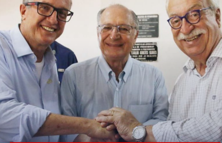 Vice-presidente Geraldo Alckmin anuncia aliança entre PT e PSB com apoio a Newton Lima em São Carlos