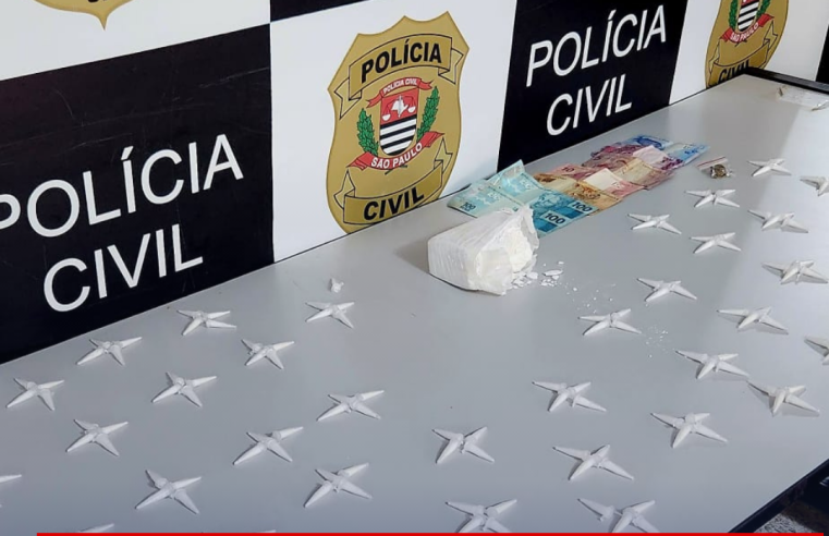 Dise apreende meio tijolo de cocaína e quase 200 pinos  com a mesma droga durante operação em São Carlos