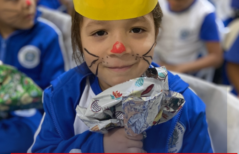 Prefeitura de Ibaté distribui ovos de Páscoa aos alunos da rede municipal de ensino