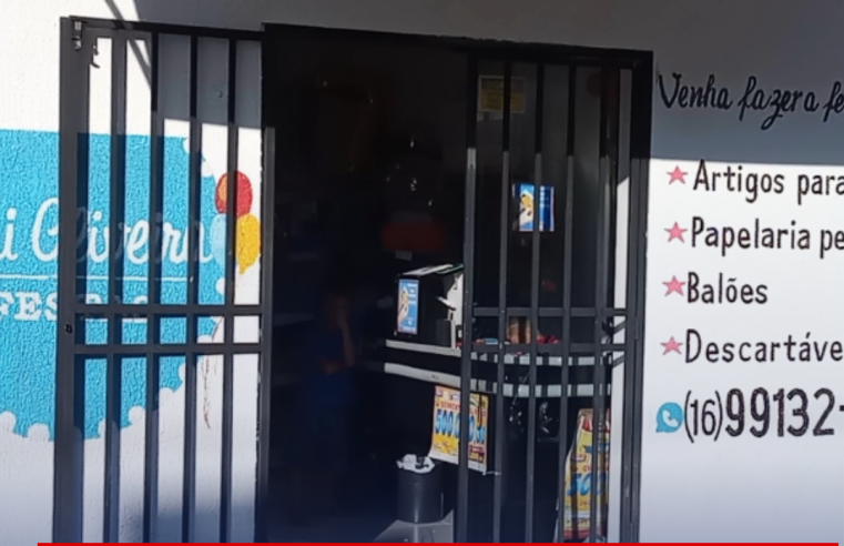 Loja de artigos para festa é furtada no Centro de Ibaté