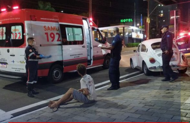 Eita! Motorista embriagado anda na contramão e atropela morador de rua em São Carlos