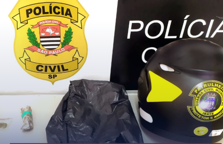Guarda Municipal de Ibaté e PM prendem traficante no Icaraí