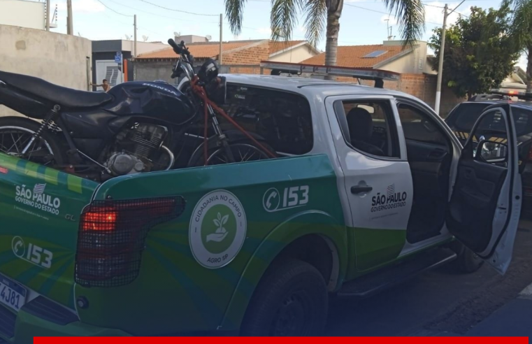 Guarda Municipal de Ibaté apreende moto de origem duvidosa no CDHU