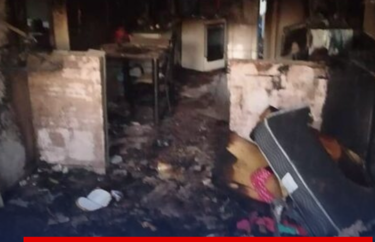 Mãe e filho ficam feridos após incêndio em residência de São Carlos