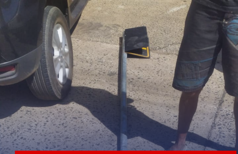 Guarda Municipal de Ibaté prende ladrão em flagrante após furto de poste e placa de sinalização