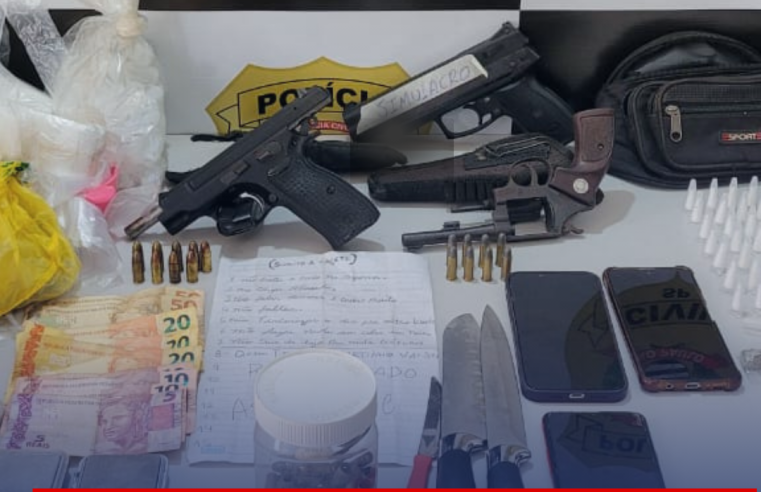 Dig de Araraquara prende dupla com armas e drogas