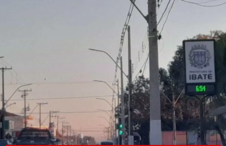 Ibaté registrou a temperatura mais baixa do ano com 10°C
