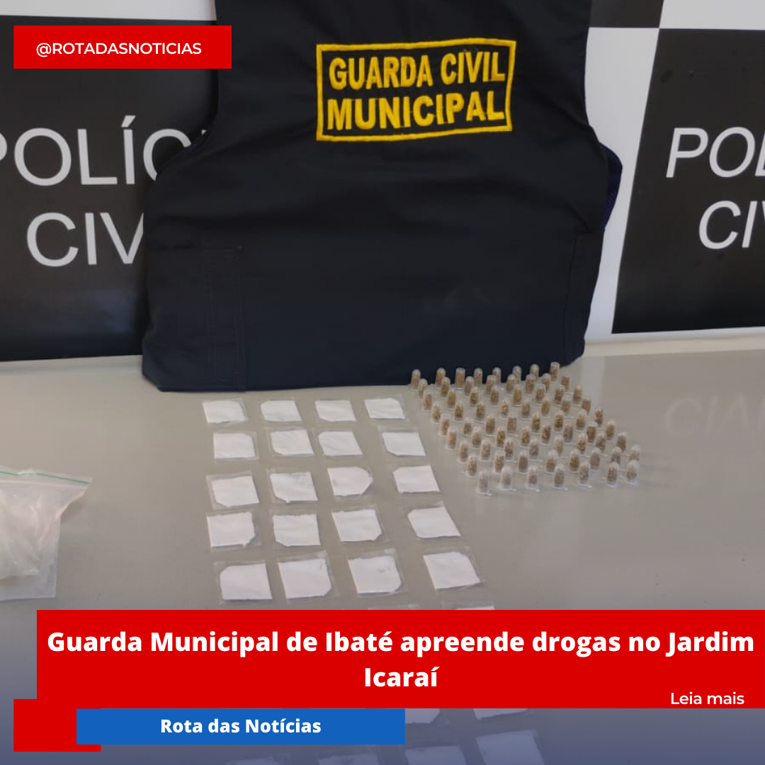 Guarda Municipal de Ibaté apreende drogas no Jardim Icaraí