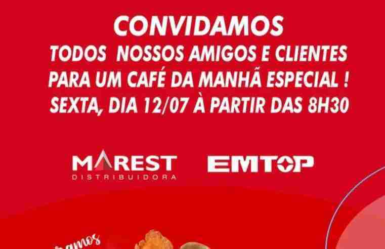 Mário materiais para construção realiza café da manhã nesta sexta em parceria com a Distribuidora Marest
