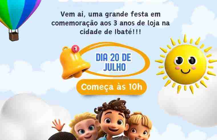Centro das Fraldas comemora 3 anos em Ibaté e prepara uma super festa para você