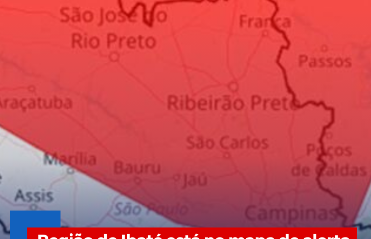 Região de Ibaté está no mapa de alerta de baixa umidade do ar do Inmet