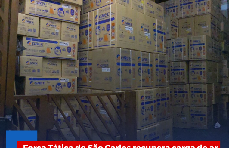 Força Tática de São Carlos recupera carga de ar condicionado avaliada em mais de R$ 1 milhão