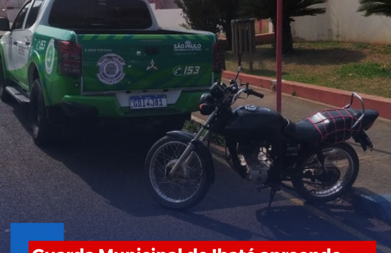 Guarda Municipal de Ibaté apreende moto adulterada no Centro