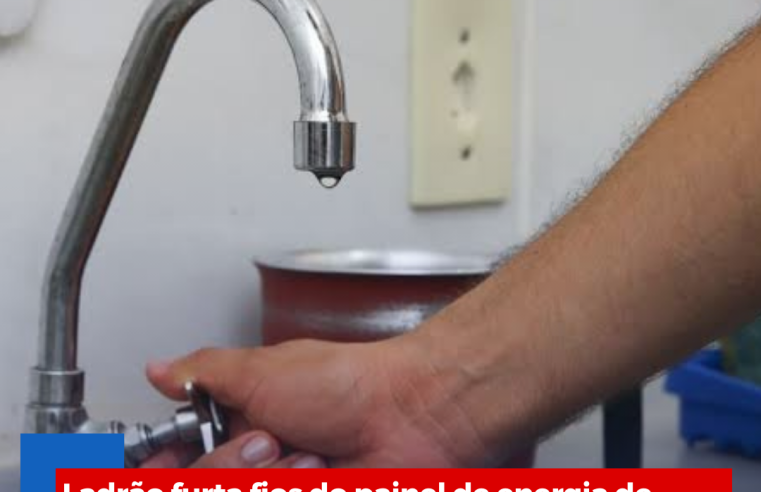 Ladrão furta fios de painel de energia de poço e deixa moradores do Jardim América e Cruzado sem água