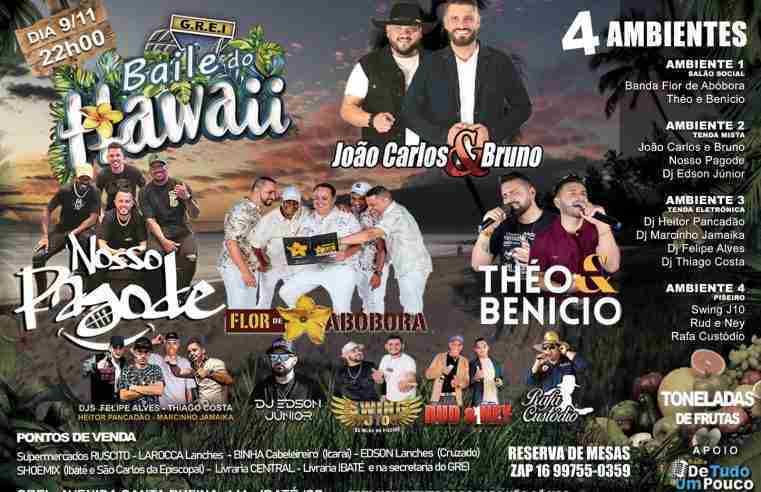 GREI anuncia Baile do Hawaii com 4 ambientes e várias atrações