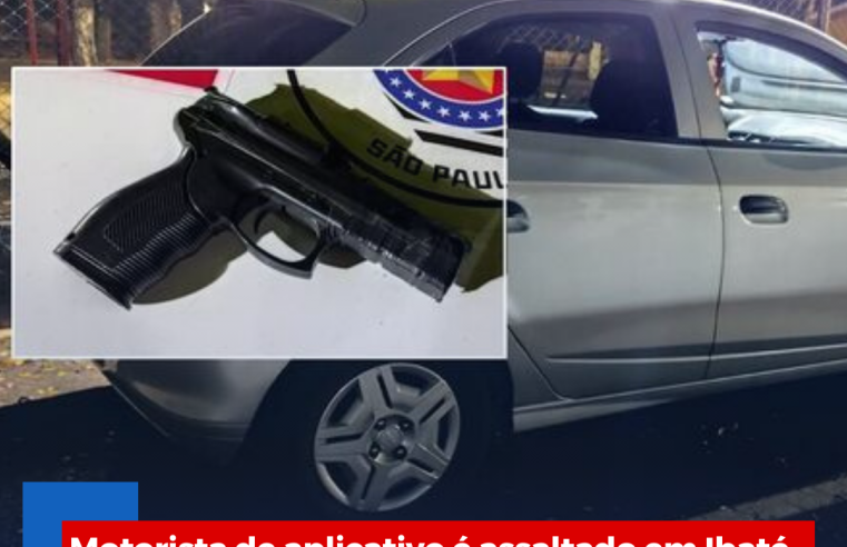 Motorista de aplicativo é assaltado em Ibaté e autor do crime acaba preso em São Carlos