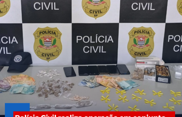 Polícia Civil realiza operação em conjunto com a Guarda Municipal de Ibaté