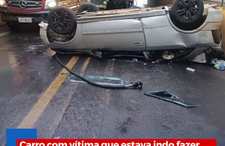 Carro com vítima que estava indo fazer tratamento de câncer despenca de pontilhão em São Carlos