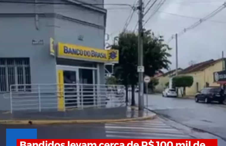 Bandidos levam cerca de R$ 100 mil de agência bancária de Nova Europa