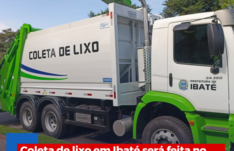 Coleta de lixo em Ibaté será feita no sábado devido ao feriado