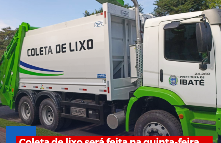 Coleta de lixo será feita na quinta-feira em Ibaté devido ao feriado do Dia da Consciência Negra