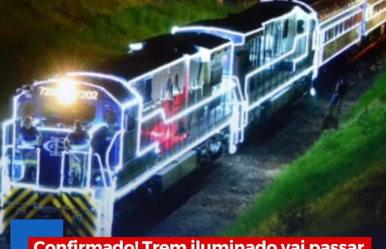 Confirmado! Trem iluminado vai passar por Ibaté no dia 10 de dezembro