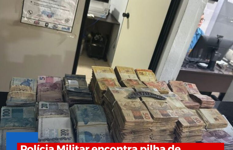 Polícia Militar encontra pilha de dinheiro e arma em casa de São Carlos