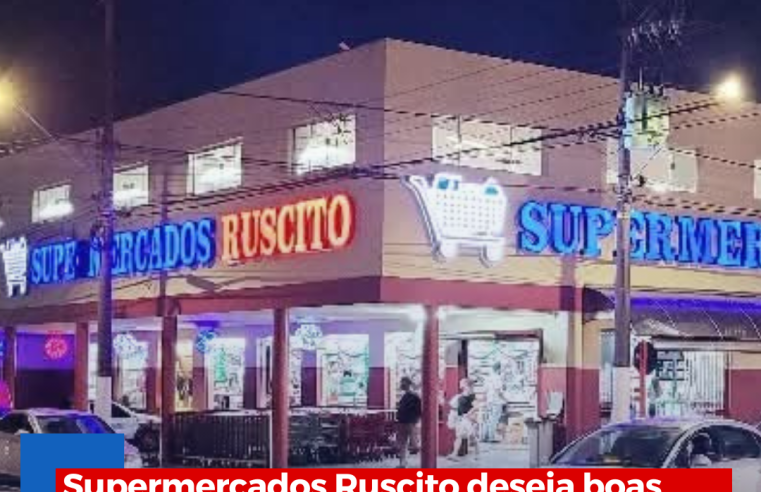 Supermercados Ruscito deseja boas vindas ao supermercado Jaú Serve