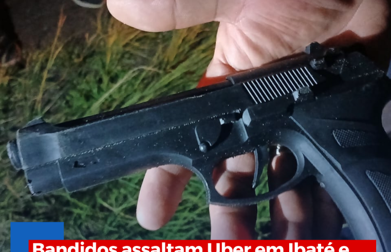 Bandidos assaltam Uber em Ibaté e após o crime, um deles acaba preso