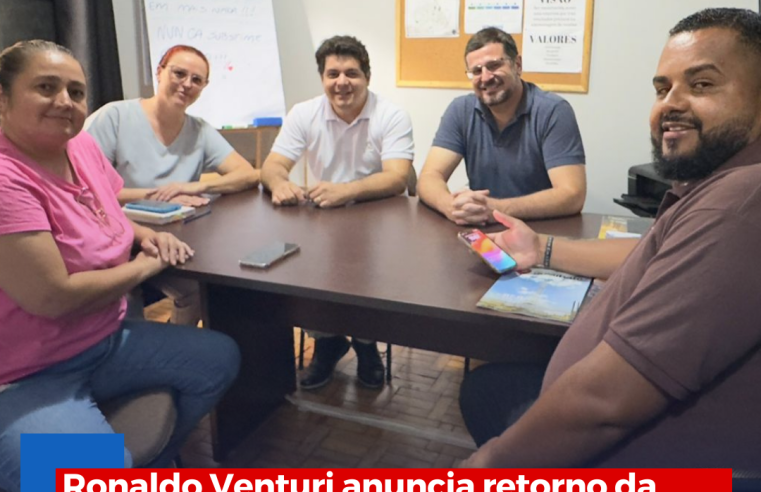 Ronaldo Venturi anuncia retorno da Doutora Cláudia ao Centro de Zoonoses de Ibaté