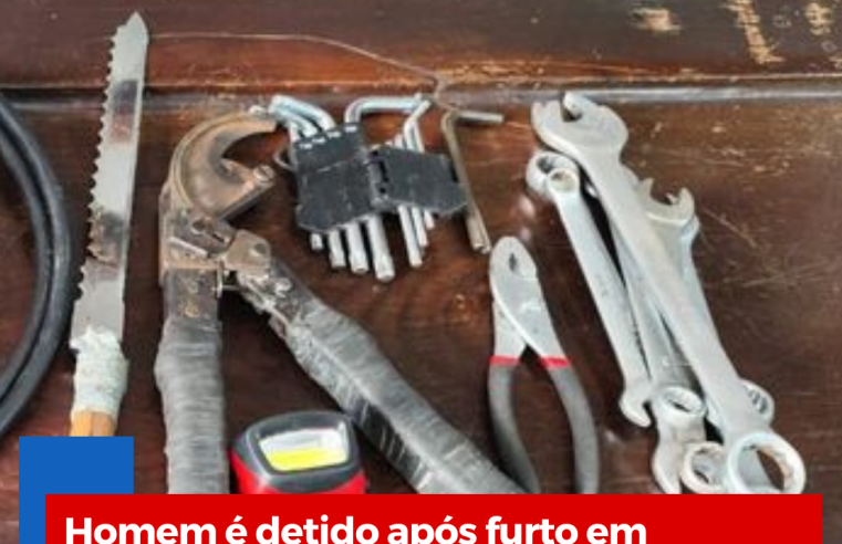 Homem é detido após furto em posto desativado