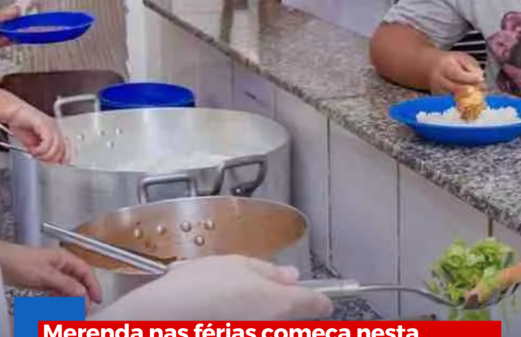 Merenda nas férias começa nesta quarta-feira em Ibaté