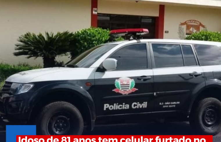 Idoso de 81 anos tem celular furtado no São Benedito