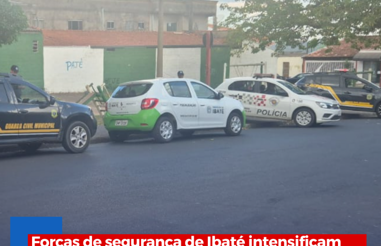Forças de segurança de Ibaté intensificam operações no Jardim Cruzado para levar mais tranquilidade aos moradores do bairro