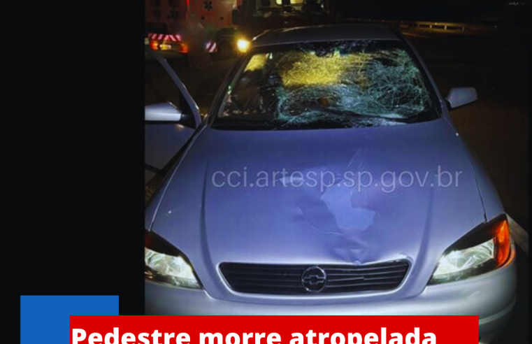 Pedestre morre atropelada na rodovia SP-215