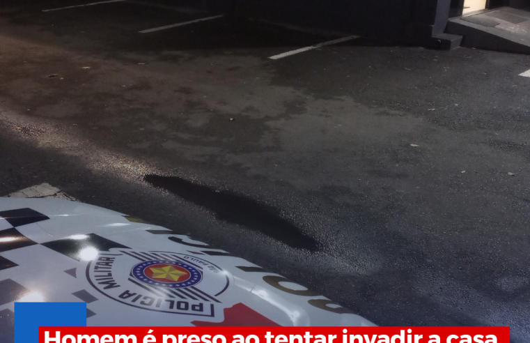 Homem é preso ao tentar invadir a casa da mãe que tem medida protetiva em Ibaté