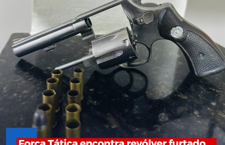 Força Tática encontra revólver furtado dentro de uma casa no Jardim Cruzado