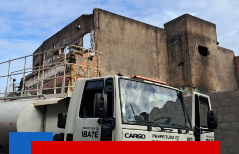 Fogo em residência é combatido por Bombeiro Civil de Ibaté com apoio da Guarda Municipal