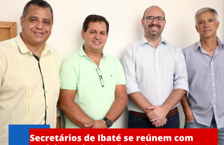 Secretários de Ibaté se reúnem com prefeito e vice de São Carlos para aproximar parcerias