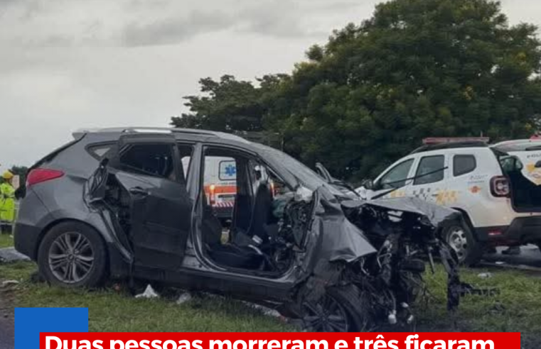 Duas pessoas morreram e três ficaram feridas após acidente próximo a Guatapará