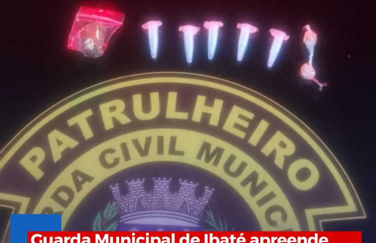 Guarda Municipal de Ibaté apreende mais drogas após apertar o cerco contra o tráfico