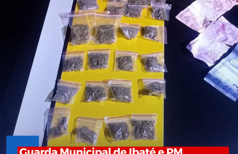 Guarda Municipal de Ibaté e PM apreendem mais drogas no Cruzado