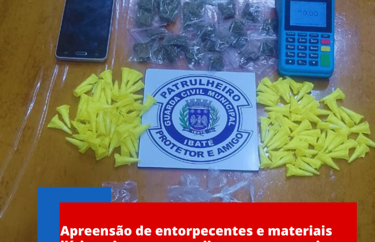 Apreensão de entorpecentes e materiais ilícitos durante patrulhamento ostensivo no Jardim Cruzado