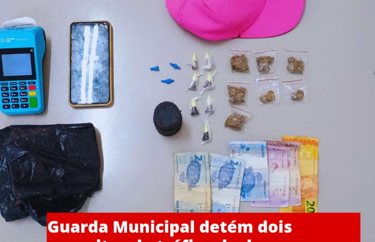 Guarda Municipal detém dois suspeitos de tráfico de drogas no Jardim Cruzado