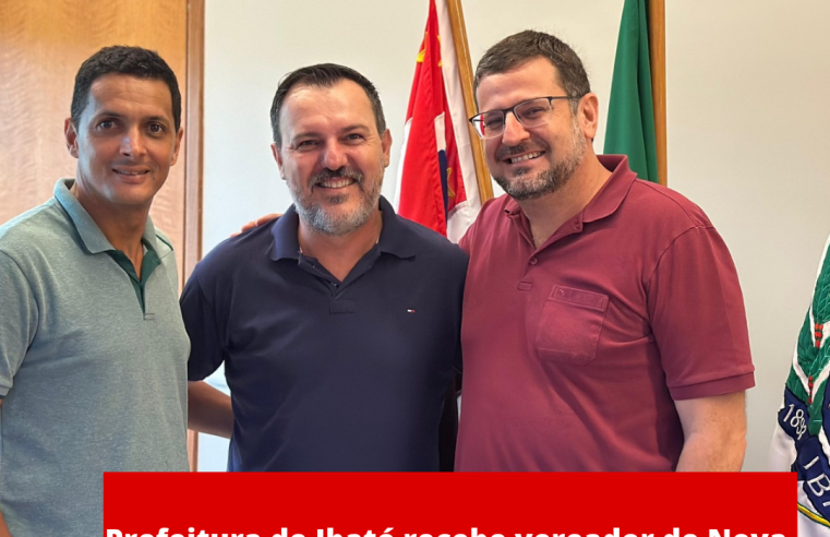 Prefeitura de Ibaté recebe vereador de Nova Europa (SP) o ibateense Du Eufrades