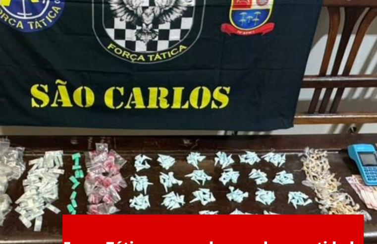 Força Tática apreende grande quantidade de drogas em São Carlos