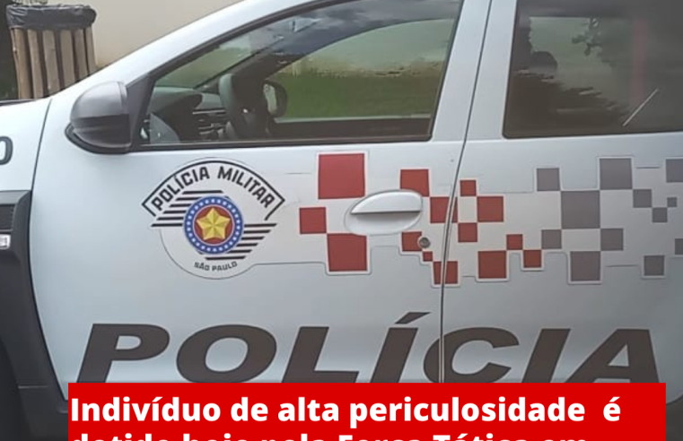 Indivíduo de alta periculosidade é detido hoje pela Força Tática em Ibaté