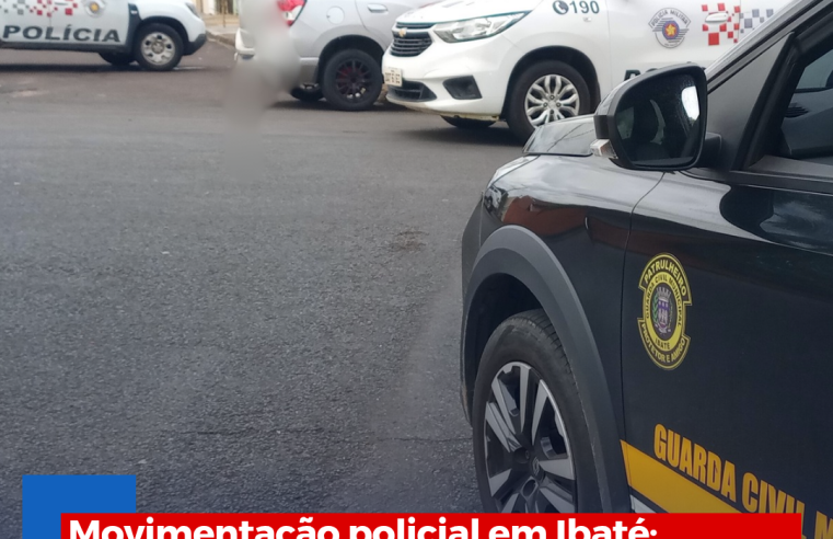 Movimentação policial em Ibaté; Abordagem termina com Militar ferido